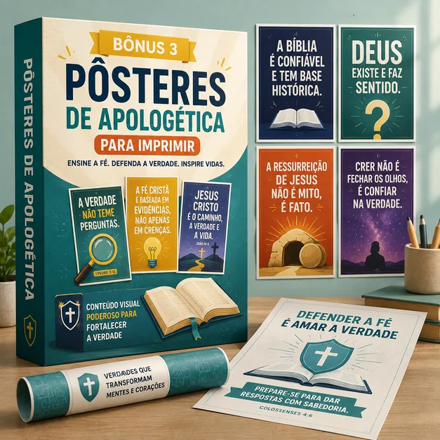BÔNUS 3: Pôsteres de Apologética para Imprimir